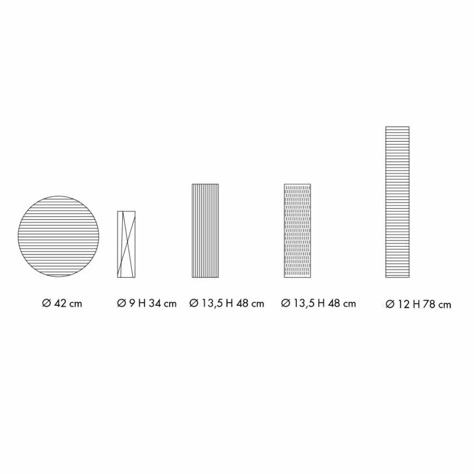 Composition of 4 Vases and Centerpiece in Hand Painted Porcelain - Liberio Viadurini