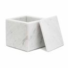 Composition of Marble Bathroom Accessories Made in Italy, 4 Pieces - Deano Viadurini