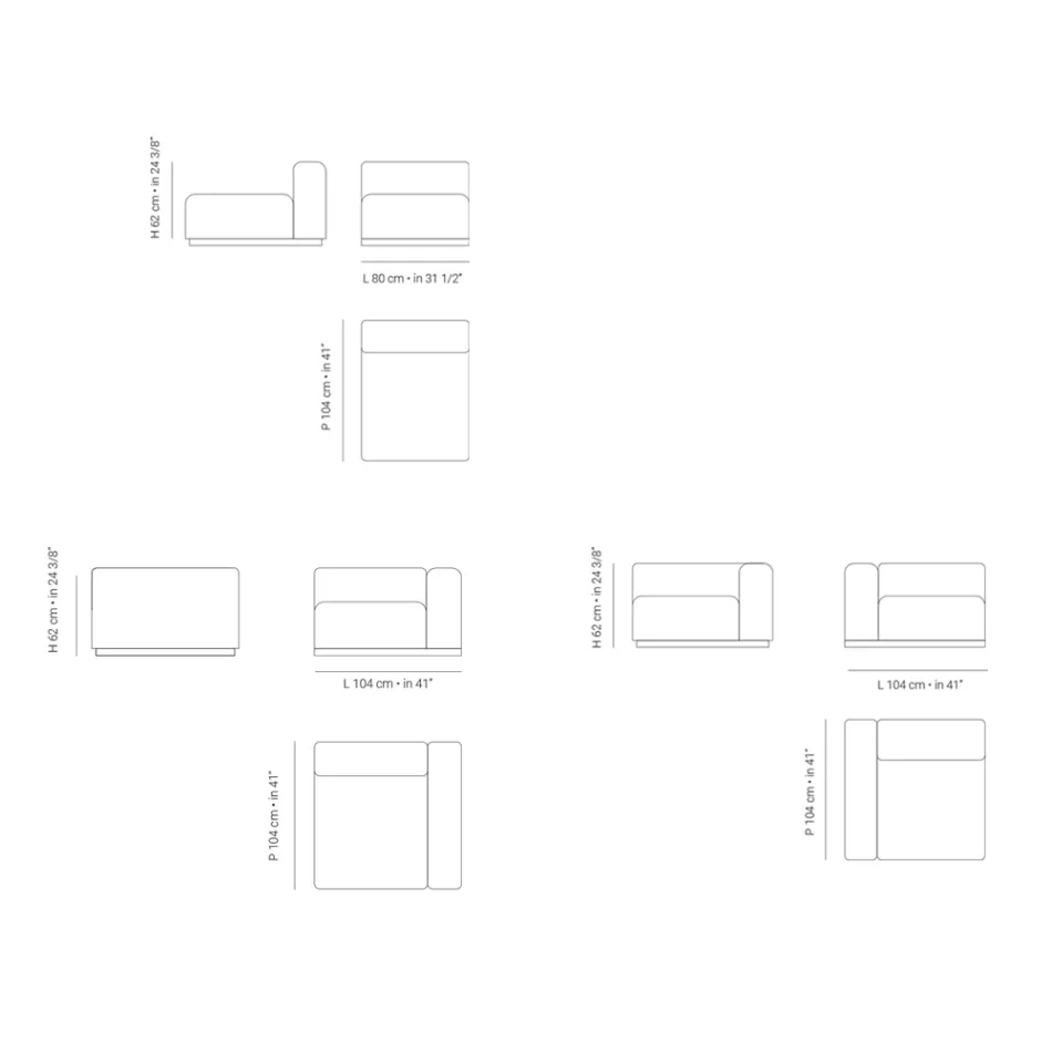 Composition of Outdoor Sofa Made in Italy - Bahias Viadurini