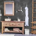 Composition of Modern Bathroom Furniture in Solid Teak Wood - Potty