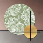 Composition of Pink or Green Wooden Panels with White Flowers Made in Italy - Fiji Viadurini