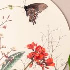 Composition of Wooden Paintings with Butterfly and Flower Prints Made in Italy - Ecuador Viadurini