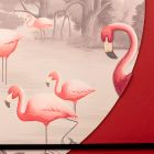 Composition of Wooden Paintings with Flamingo Print Made in Italy - Bahamas Viadurini