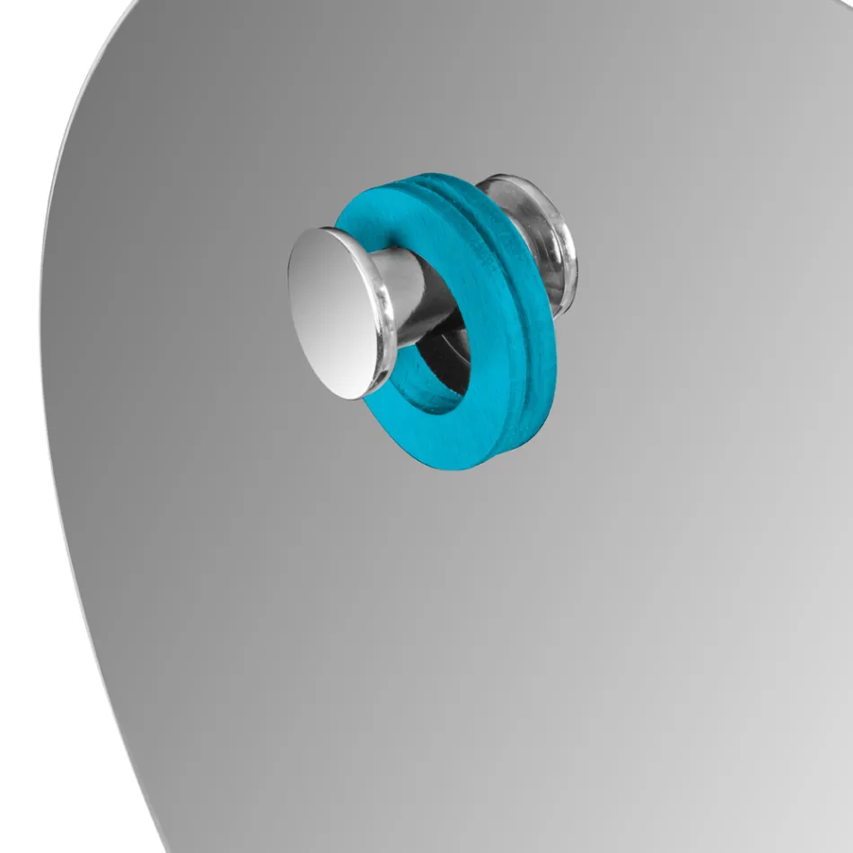 Free Standing Bathroom Cabinet Composition Blue Color including Accessories - Maryse Viadurini