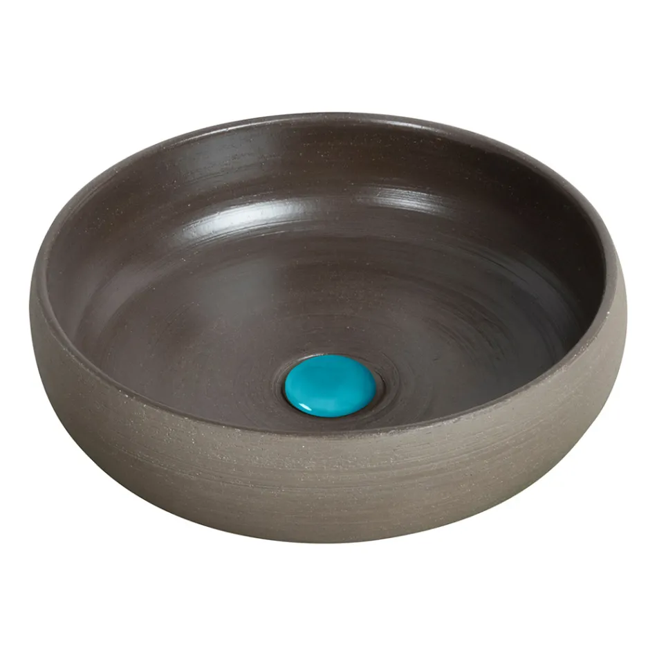 Free Standing Bathroom Cabinet Composition Blue Color including Accessories - Maryse Viadurini