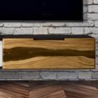 Living Room Wall Furniture Composition in Mdf Made in Italy - Malene Viadurini