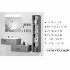 Composition wooden furniture bathroom made in Italy Forlì Viadurini