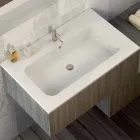 Composition wooden furniture bathroom made in Italy Forlì Viadurini