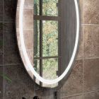 Composition of suspended bathroom furniture in wood design made Italy Genoa Viadurini