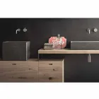 Modern Bathroom Composition of Ground Design Furniture Made in Italy - Farart6 Viadurini