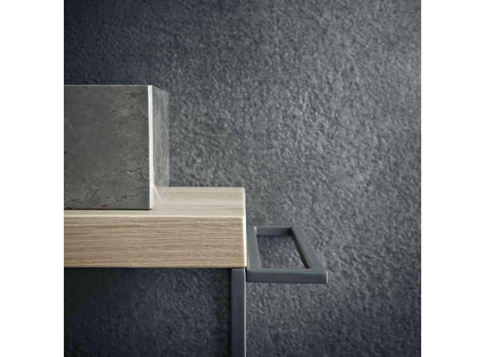 Modern Bathroom Composition of Ground Design Furniture Made in Italy - Farart6 Viadurini