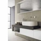 Modern and Suspended Composition of Design Bathroom Furniture - Callisi2 Viadurini