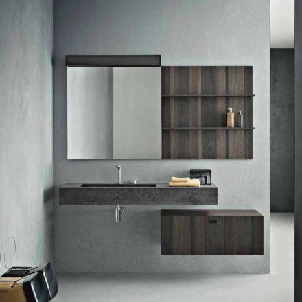 Composition for Suspended Bathroom and Modern Design Made in Italy - Farart9 Viadurini