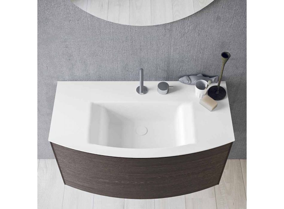Composition for the Suspended Bathroom of Modern Design Made in Italy - Callisi11 Viadurini