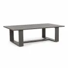 Outdoor Living Room Composition in Aluminum with Fabric Cushions - Yoshi Viadurini