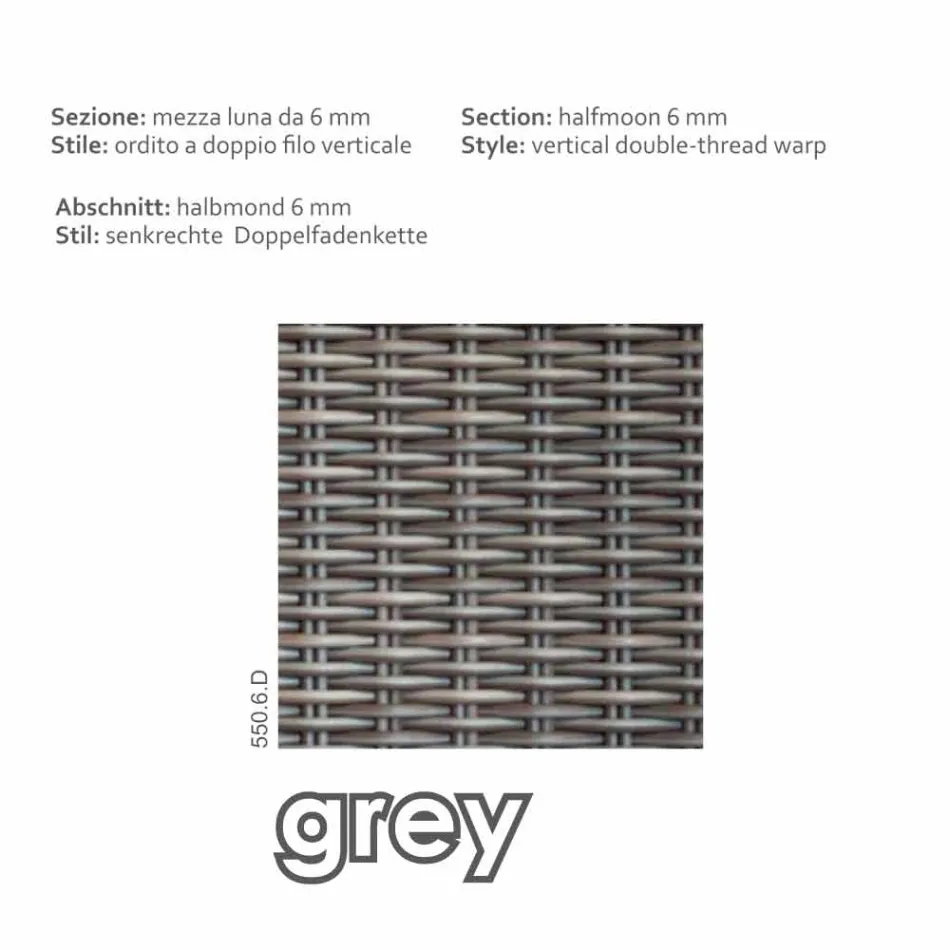 Composition living from crafts garden Ania, modern design Viadurini