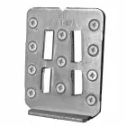 Suspended Composition of Bathroom Furniture in Modern Teak Wood - Kristi Viadurini