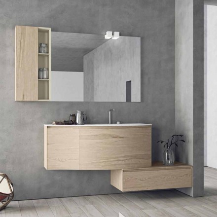 Suspended and Modern Composition for the Bathroom, Made in Italy Design - Callisi4 Viadurini