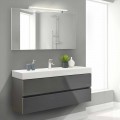Bathroom Cabinet 140 cm, Wash Basin and Mirror – Becky