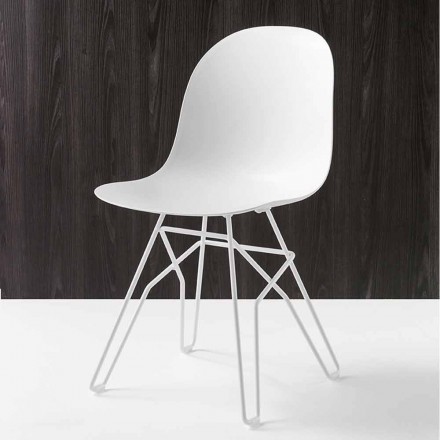 Connubia Calligaris Academy modern design chair made in Italy, 2 pcs Viadurini