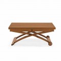 Connubia Mascotte wooden coffee table, height-adjustable