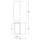 Extendable Console 150 cm in Metal and Melamine Made in Italy - Flap Viadurini