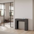 Extendable Console to 181 cm in Made in Italy Melamine Panels - Drago Viadurini