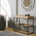 Console extendable to 300 cm with 2 shelves Made in Italy - Sirena