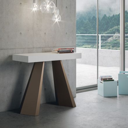 Extendable Console to 300 cm with Bear Finish Legs Made in Italy - Destino Viadurini
