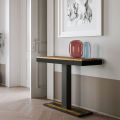Extendable Console to 300 cm with Anthracite Iron Structure Made in Italy - Troll
