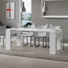 Extendable Console to 300 cm with 2-Legged Support Made in Italy - Phantom Viadurini