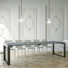 Extendable Console to 300 cm in Wood and Iron Made in Italy - Gnomo Viadurini