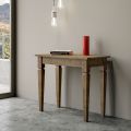 Extendable Console with Solid Beech Wood Legs Made in Italy - Fiaba
