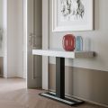 Extendable Console with Anthracite Iron Structure Made in Italy - Elfo