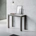 Extendable Console of Modern Design in Wood and Iron Made in Italy - Never