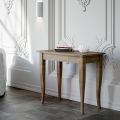 Extendable Console Walnut or White Ash Finish Made in Italy - Folletto