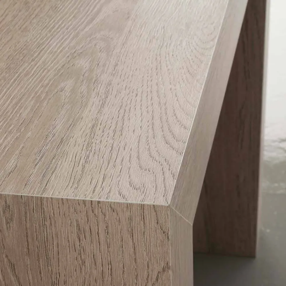 Extendable console up to 295 cm in Uri folding melamine Viadurini