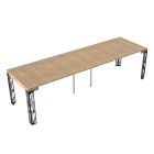 Extendable Console Up to 3 meters in Made in Italy Melamine Wood - Amarilli Viadurini