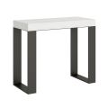 Extendable Console up to 300 cm with Anthracite Frame Made in Italy - Giant
