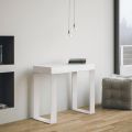 Extendable Console up to 300 cm with White Frame Made in Italy - Tesoro