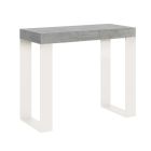 Extendable Console up to 300 cm with White Frame Made in Italy - Tesoro Viadurini
