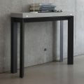 Extendable console up to 90 cm in melamine and metal Made in Italy - Bag