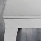 Extendable Console in Gray Gray Lacquered Ash Wood - Woodpecker Viadurini