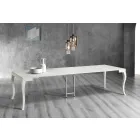 Extendable Console in Gray Gray Lacquered Ash Wood - Woodpecker Viadurini