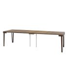 Extendable Console in Wood and Rust Iron Frame Made in Italy - Forest Viadurini