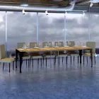 Modern Extendable Console in Anthracite Wood and Metal Made in Italy - Sassone Viadurini