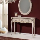 Classic Wooden Console 3 or 5 Luxury Drawers Made in Italy - London Viadurini