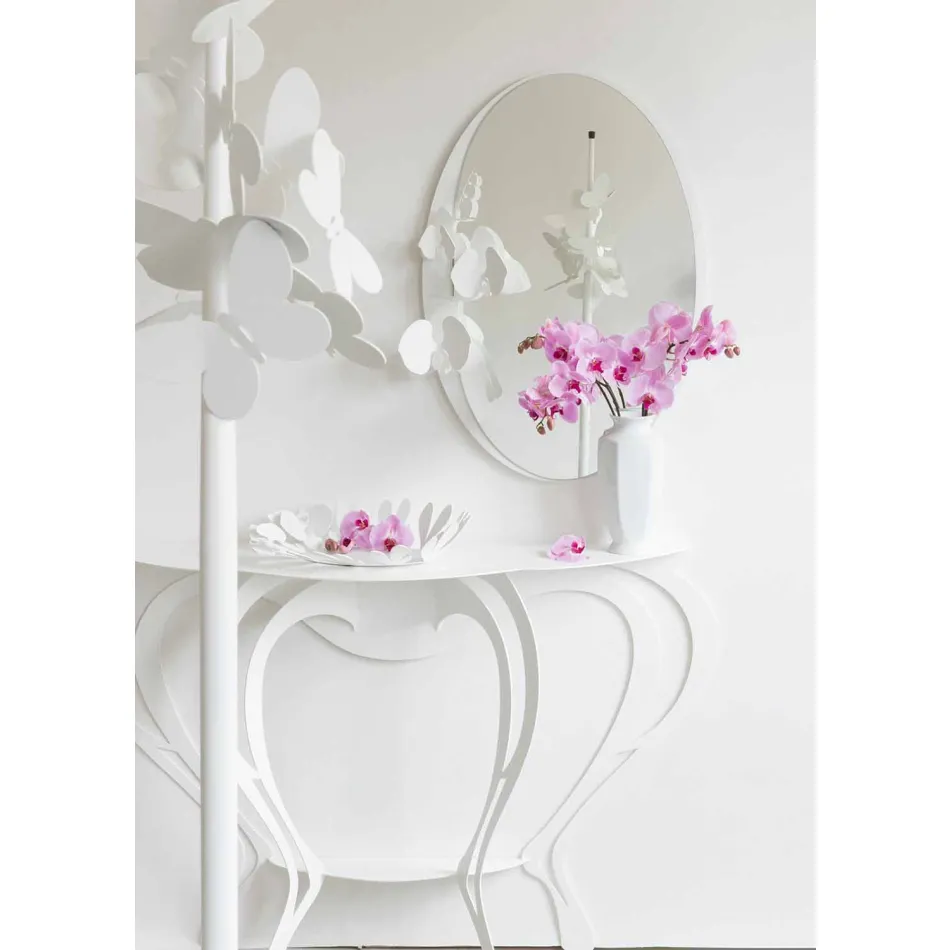 Modern Style Consolle in Colored Iron Made in Italy - Barbata Viadurini