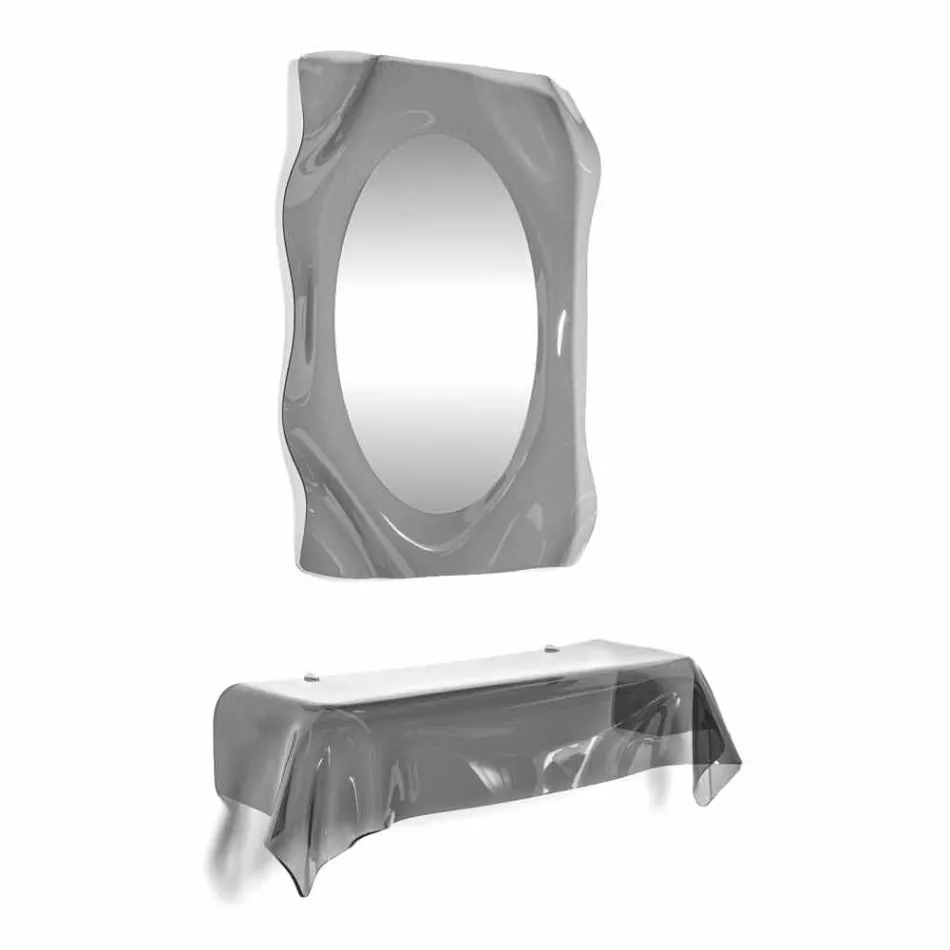 Contemporary design plexiglass design console. draped Wish Viadurini