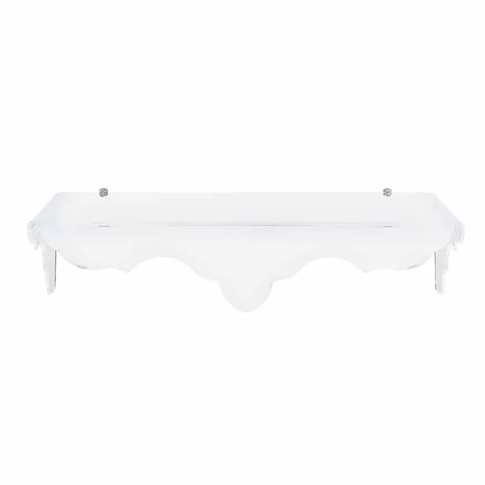Wall-mounted white wall-mounted white console, made in Italy Viadurini